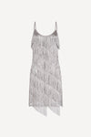 Hundred Watt tassel dress in silver