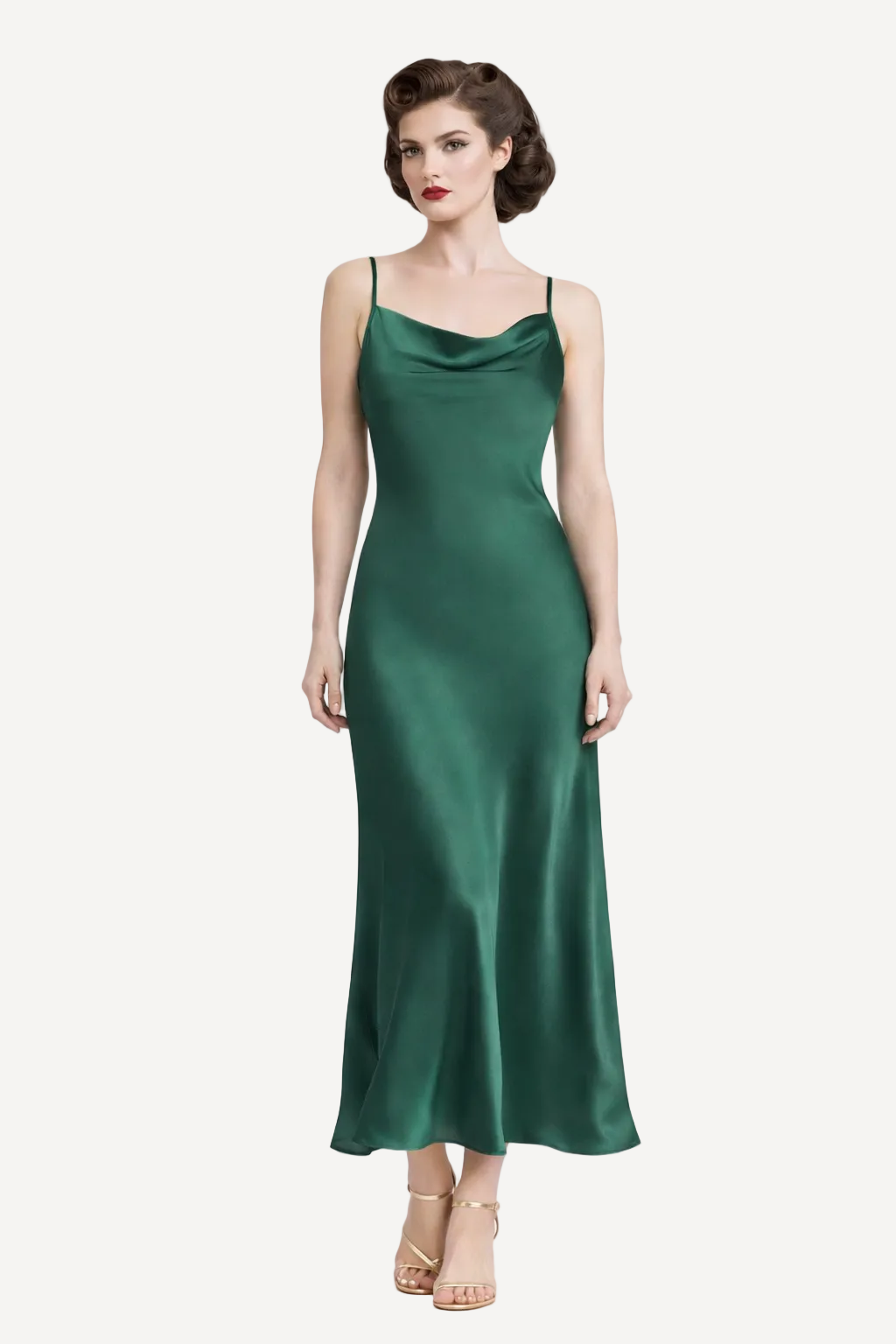 slim fit dress slacks 1930s Green Satin Slip Dress | Wedding Guest Dress | Pretty Eccentric