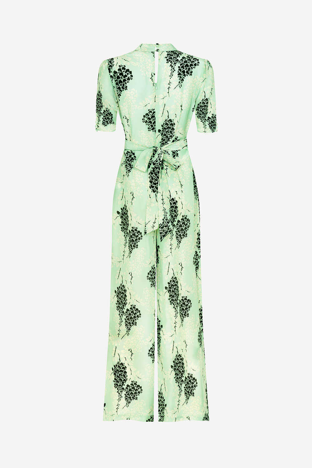 Alana jumpsuit in aqua Wisteria print