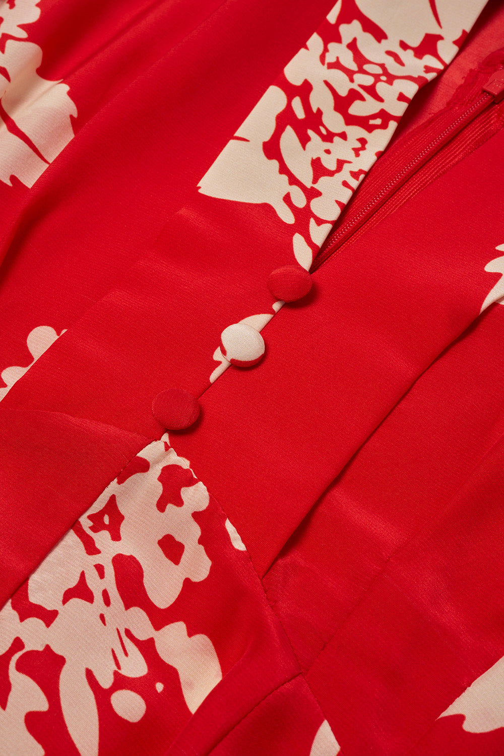 Alana jumpsuit in red Hydrangea