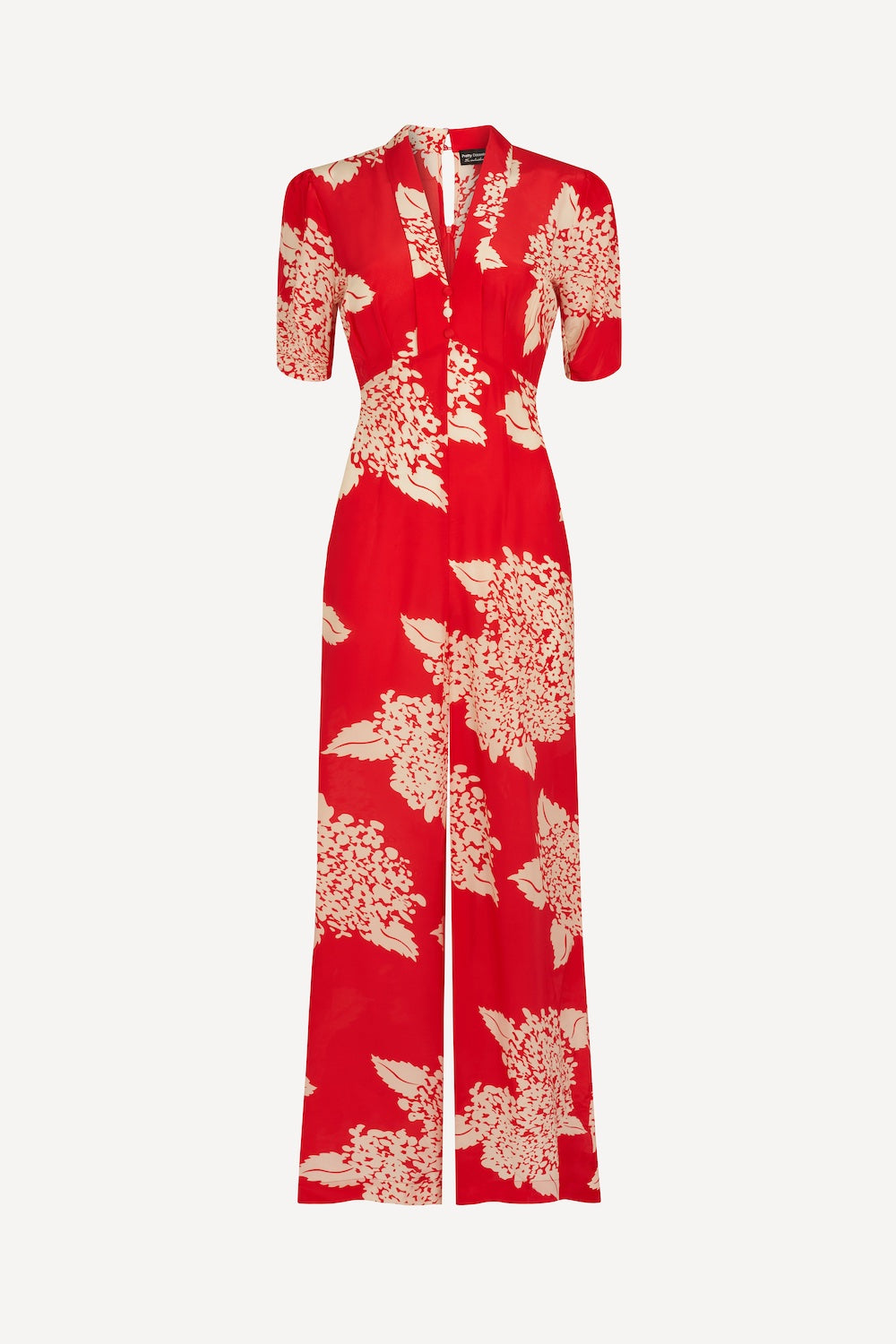 Red Floral Jumpsuit | Goodwood Revival Jumpsuits | Pretty Eccentric