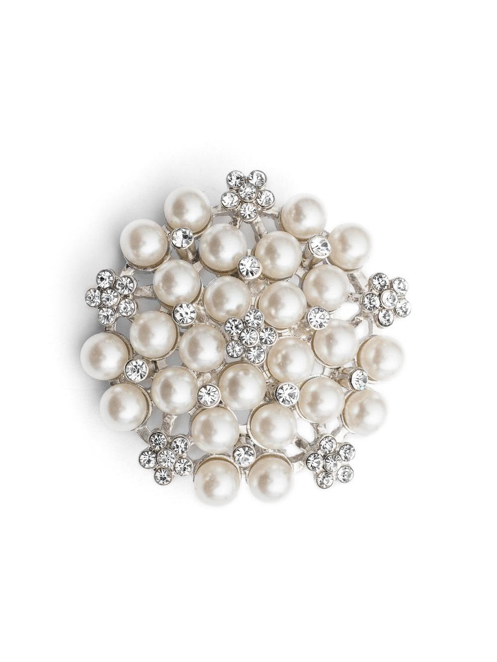 Audrey Hepburn crystal & pearl brooch