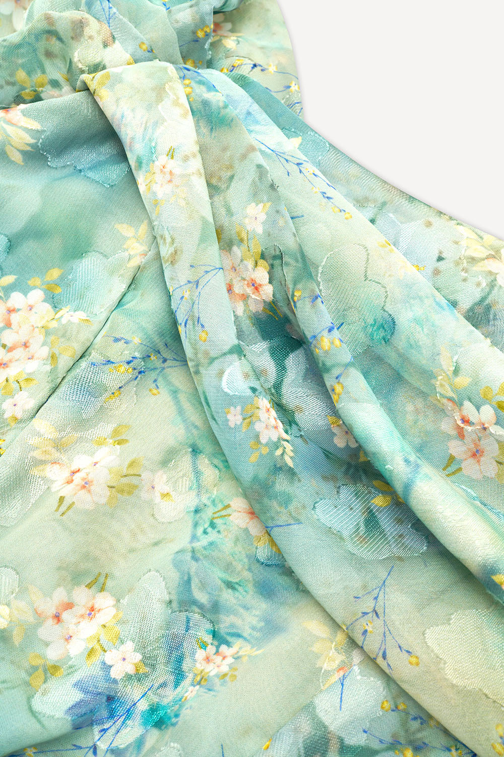 Blue garden floral maxi dress