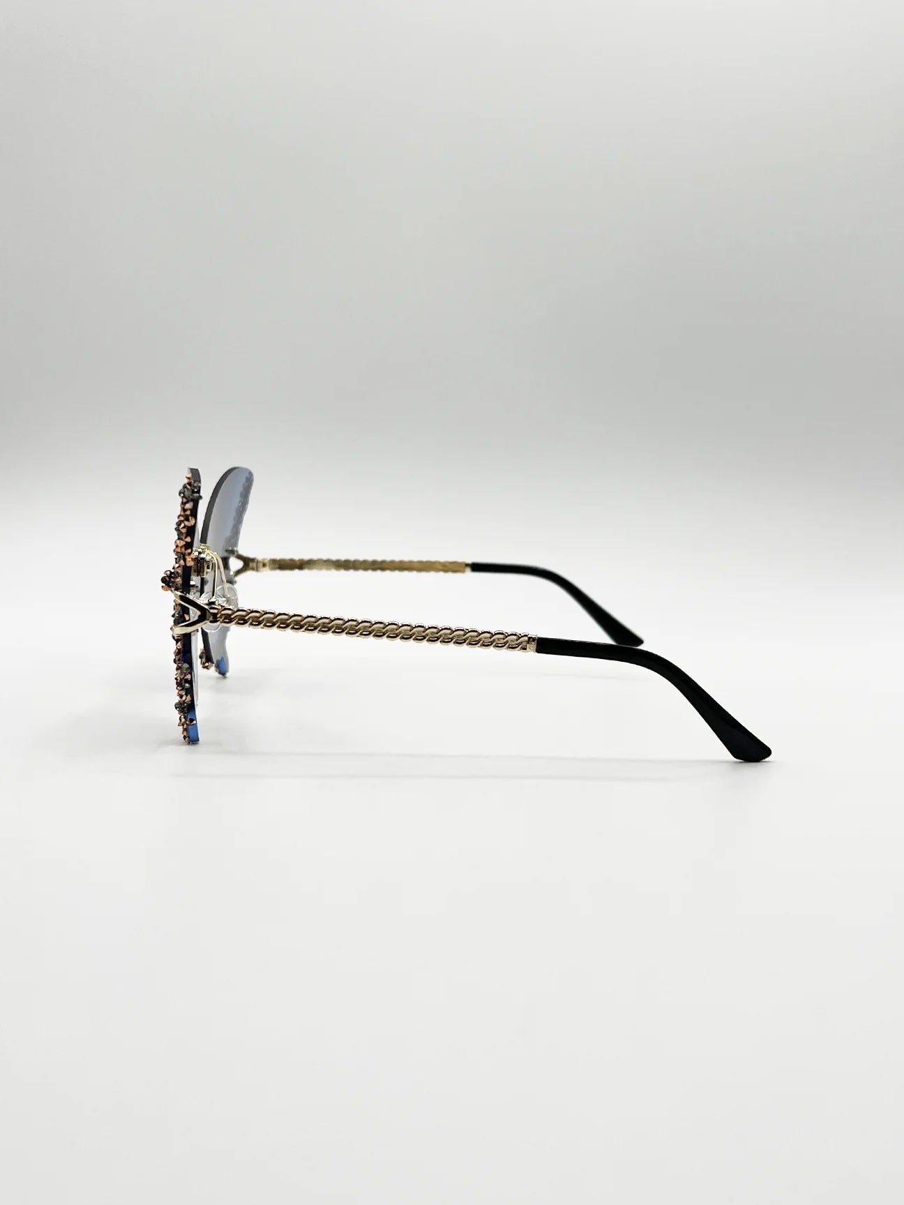 Crystal Butterfly sunglasses in blue