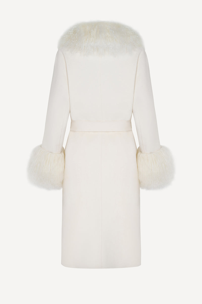 Million dollar baby coat in winter white