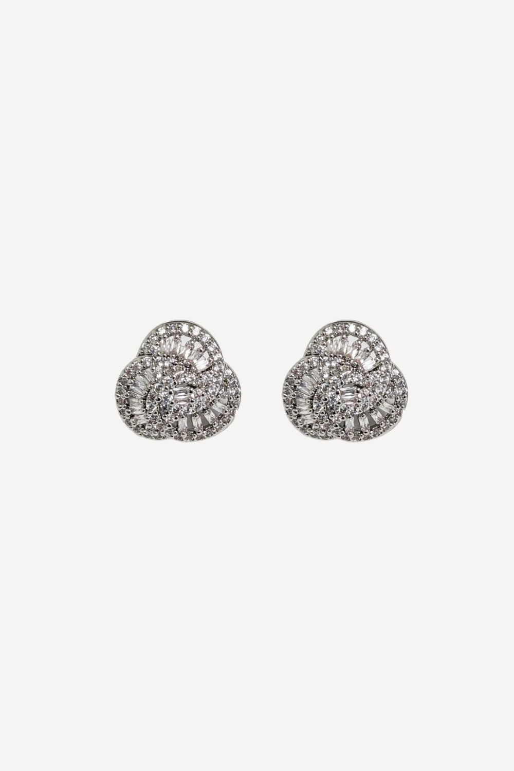 Crystal knot earrings