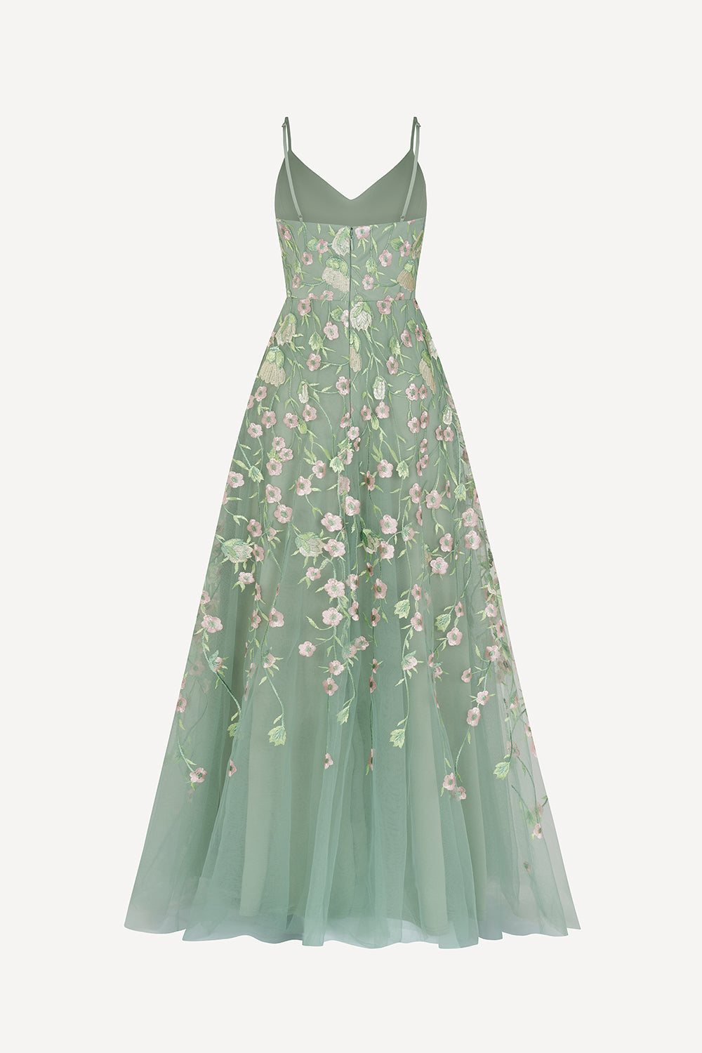 Midsummer dream tulle gown in sage