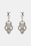 Elegant deco drop earrings