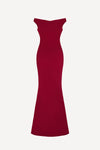 Bella gown in ruby red