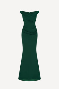 Bella gown in emerald
