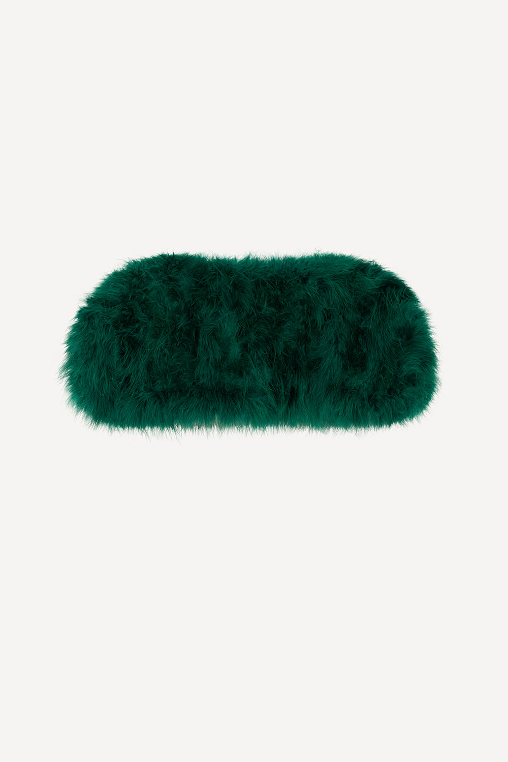 Feather bolero in green