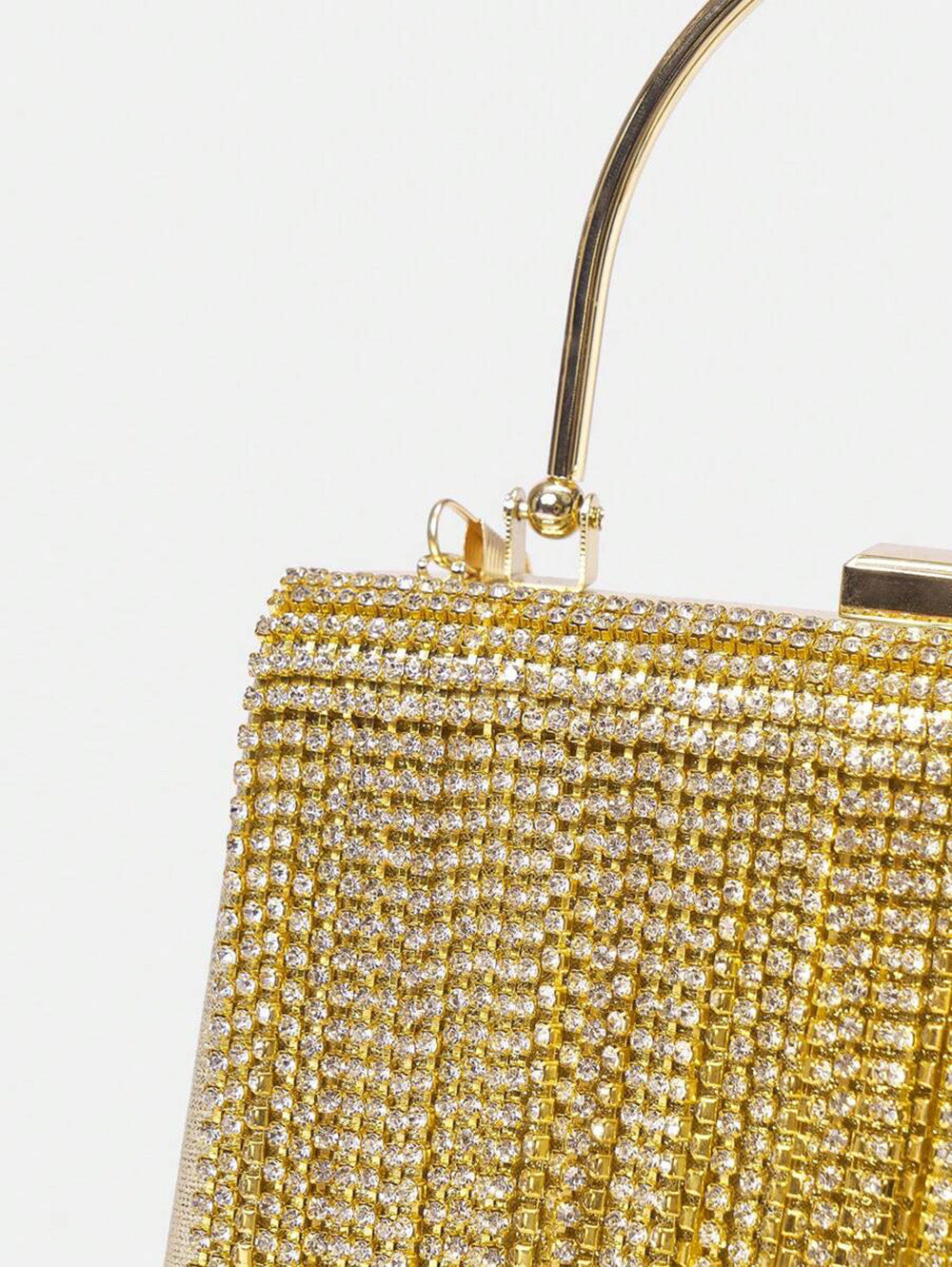 Crystal tassel frame bag