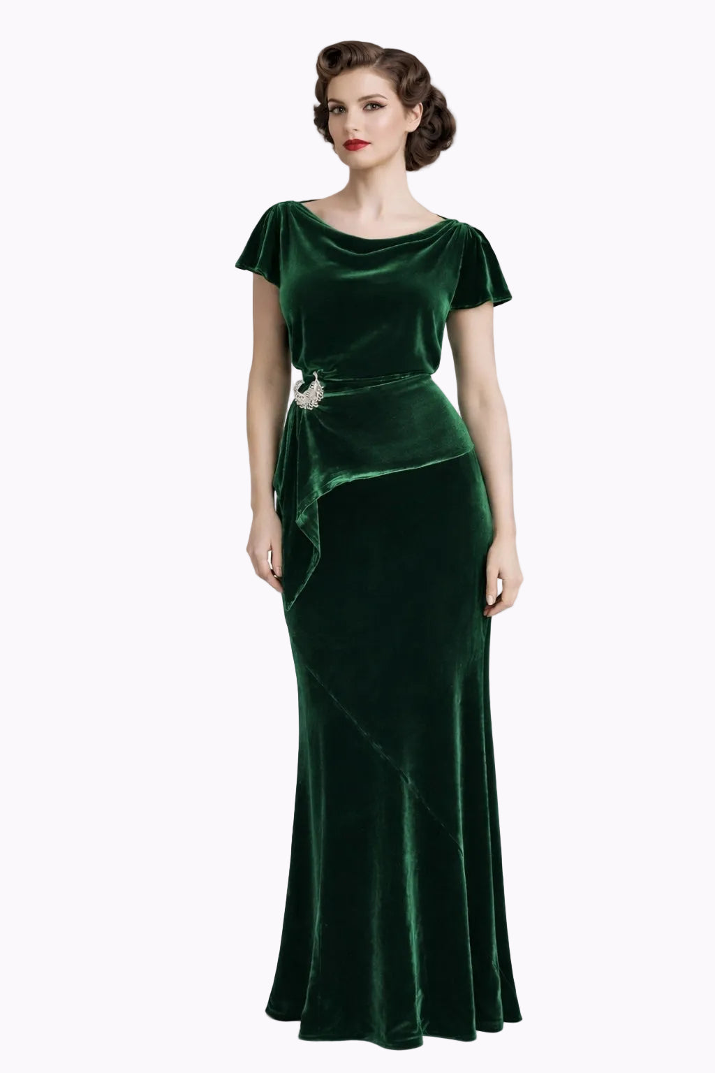 Green velvet maxi dress | Black Tie Dresses & Gowns | Pretty Eccentric