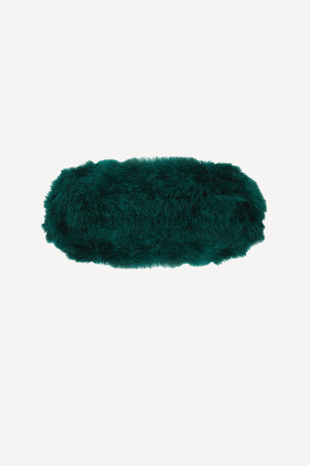 Feather bolero in green