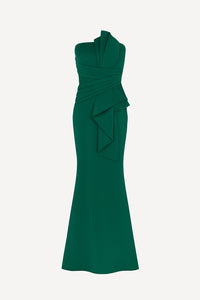 Hudson maxi dress in emerald green