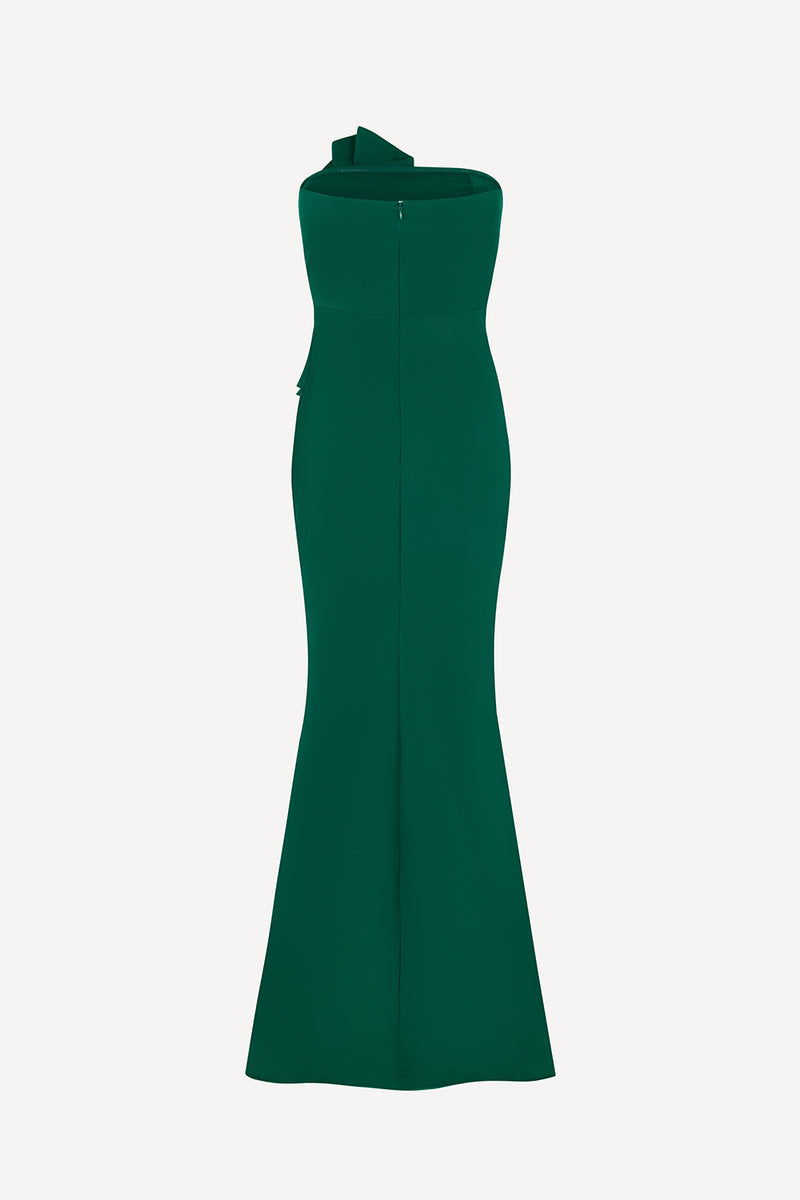 Hudson maxi dress in emerald green