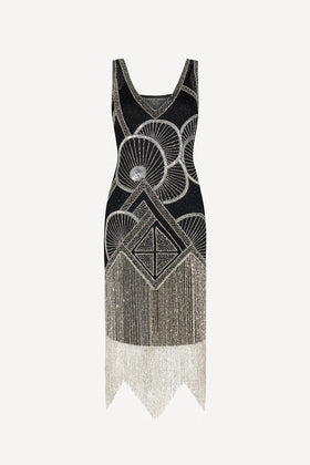 Josephine dress in silver