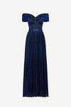 Sadie gown in navy lurex