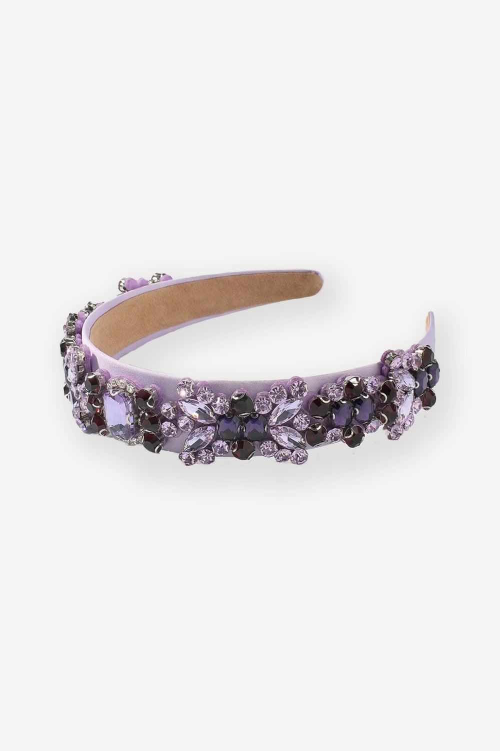 Crystal headband in lilac