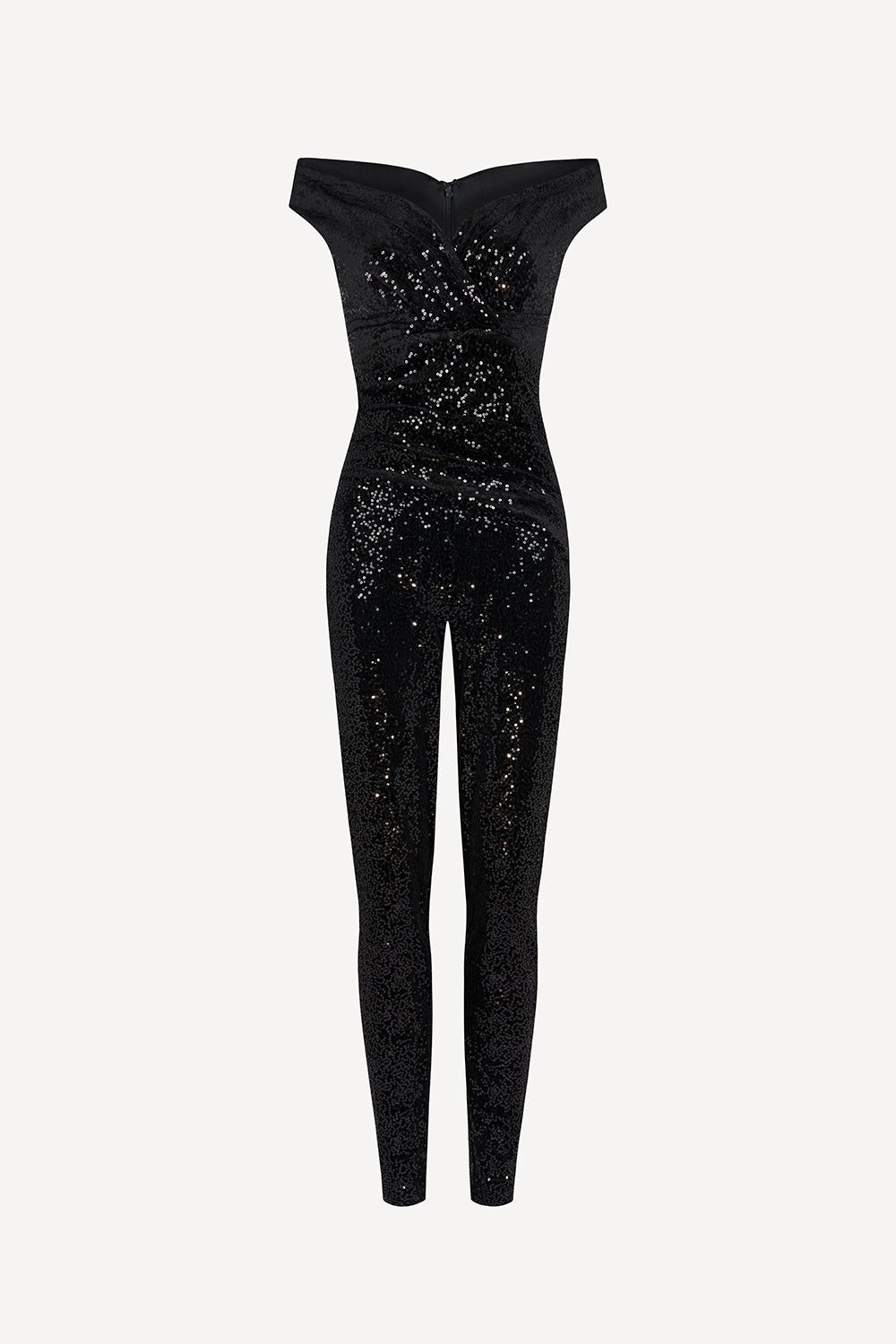 Bardot Style black Sequin Jumpsuit Jumpsuits Pretty Eccentric