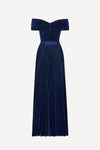 Sadie gown in navy lurex