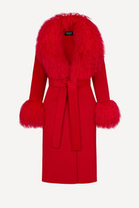 Million dollar baby coat in red