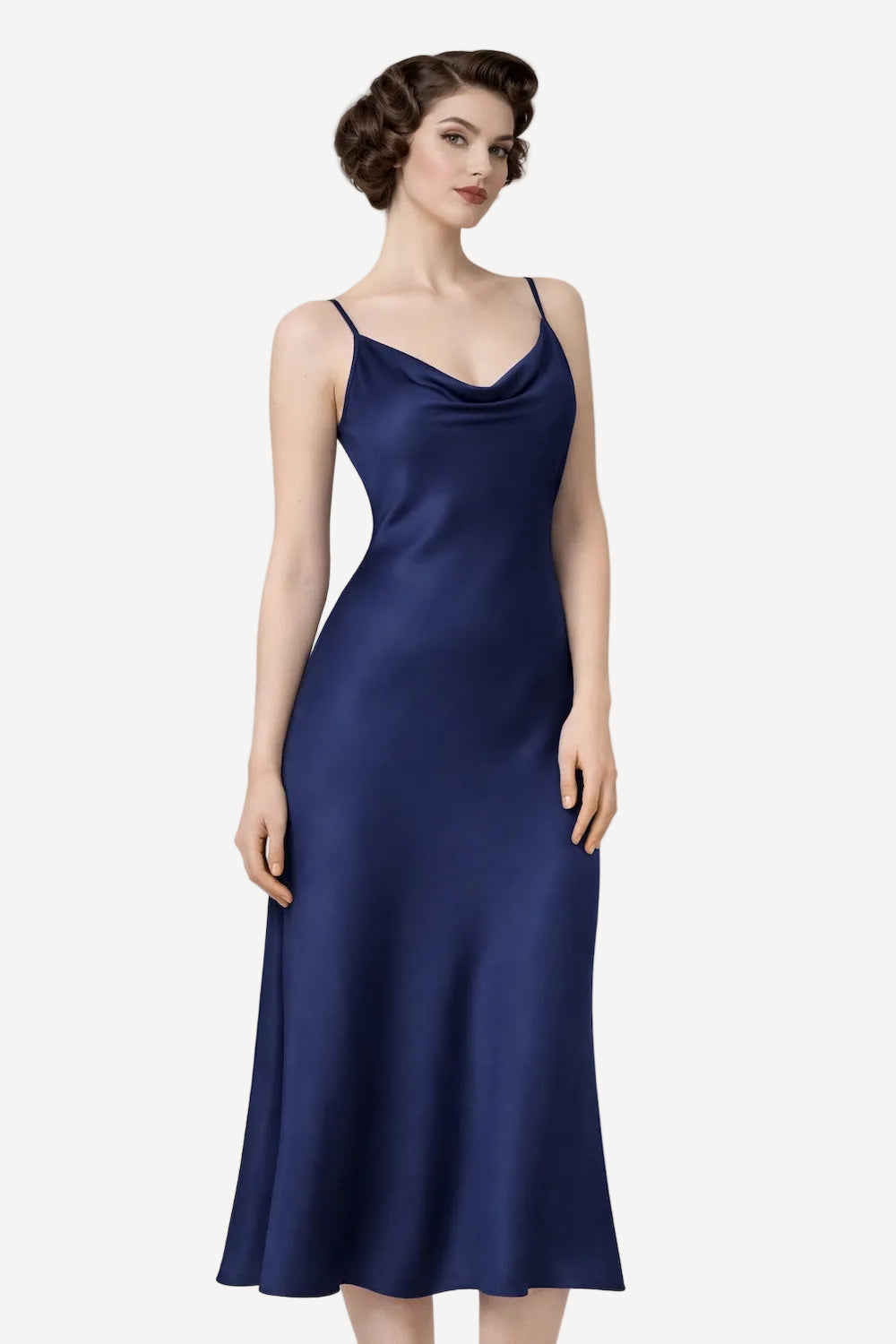 Navy Slip Dress | Pretty Eccentric