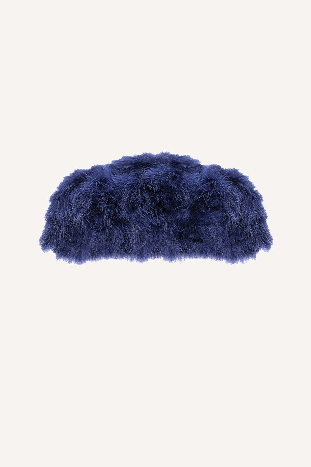 Feather bolero jacket in midnight blue