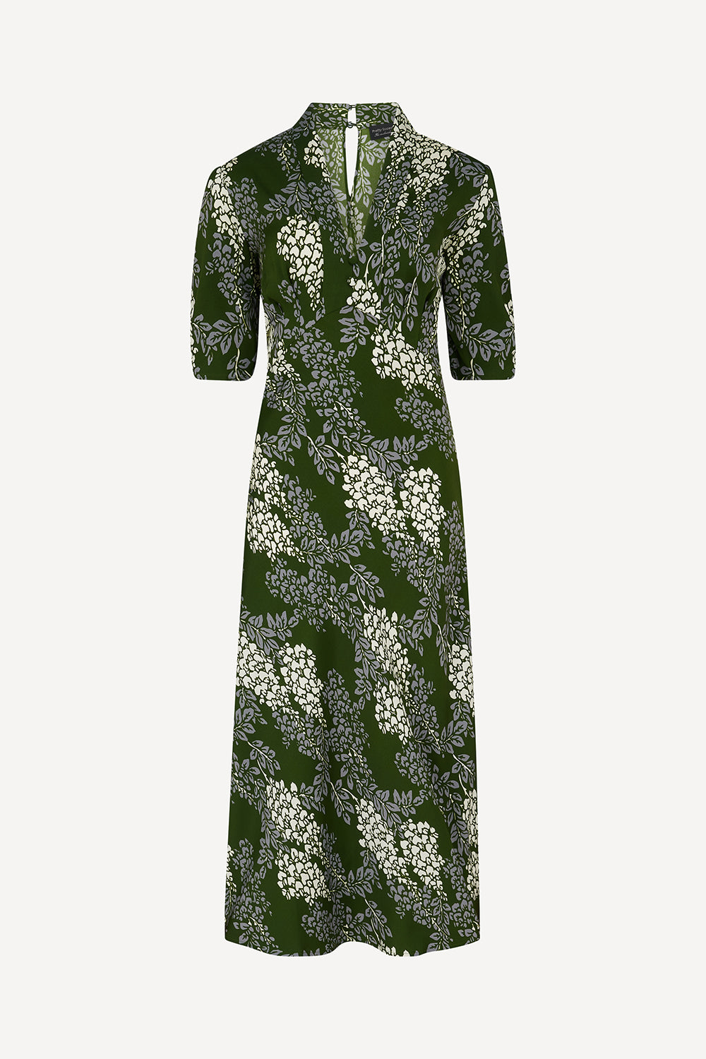 Sadie dress in khaki silk Wisteria