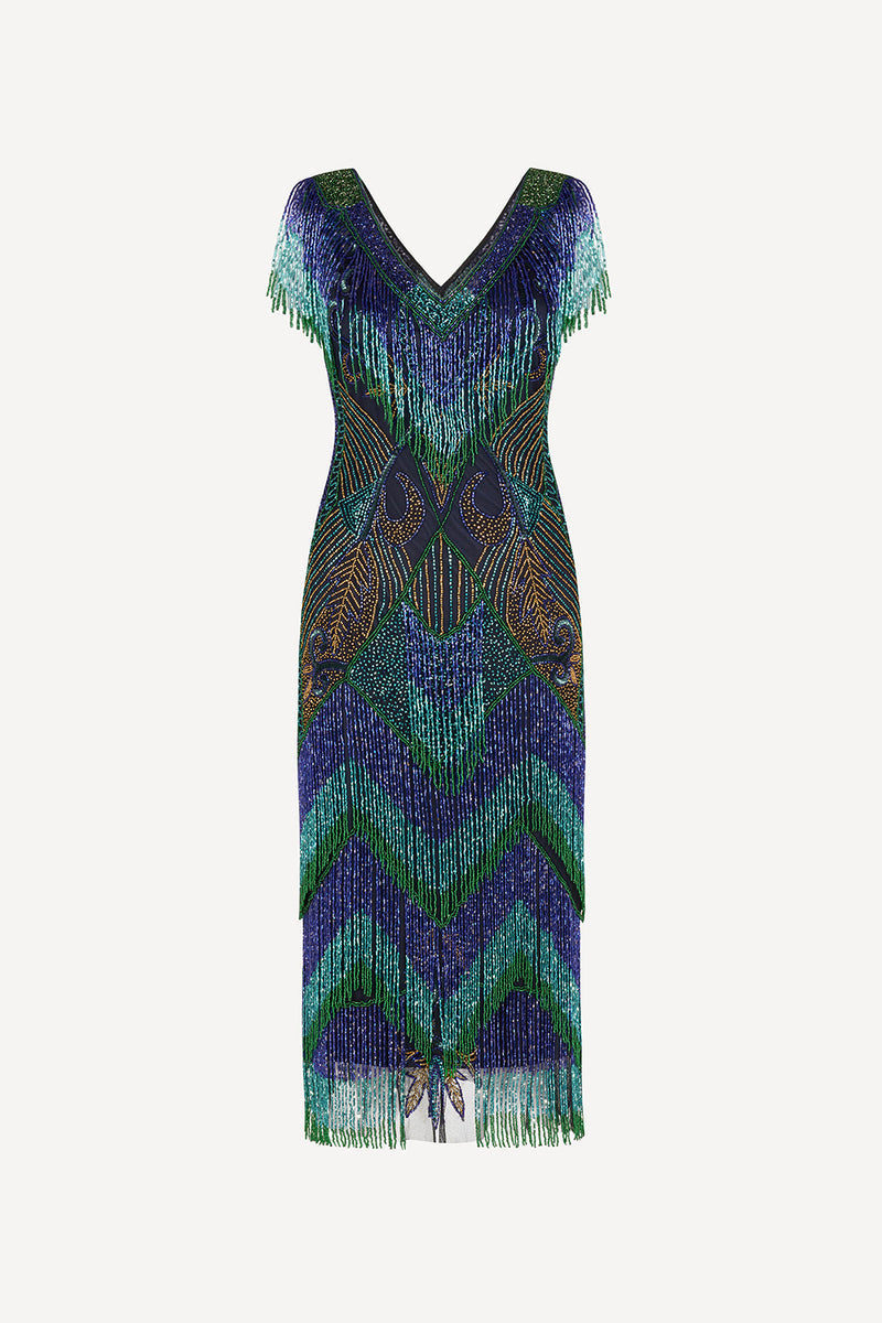 Orpheum peacock dress