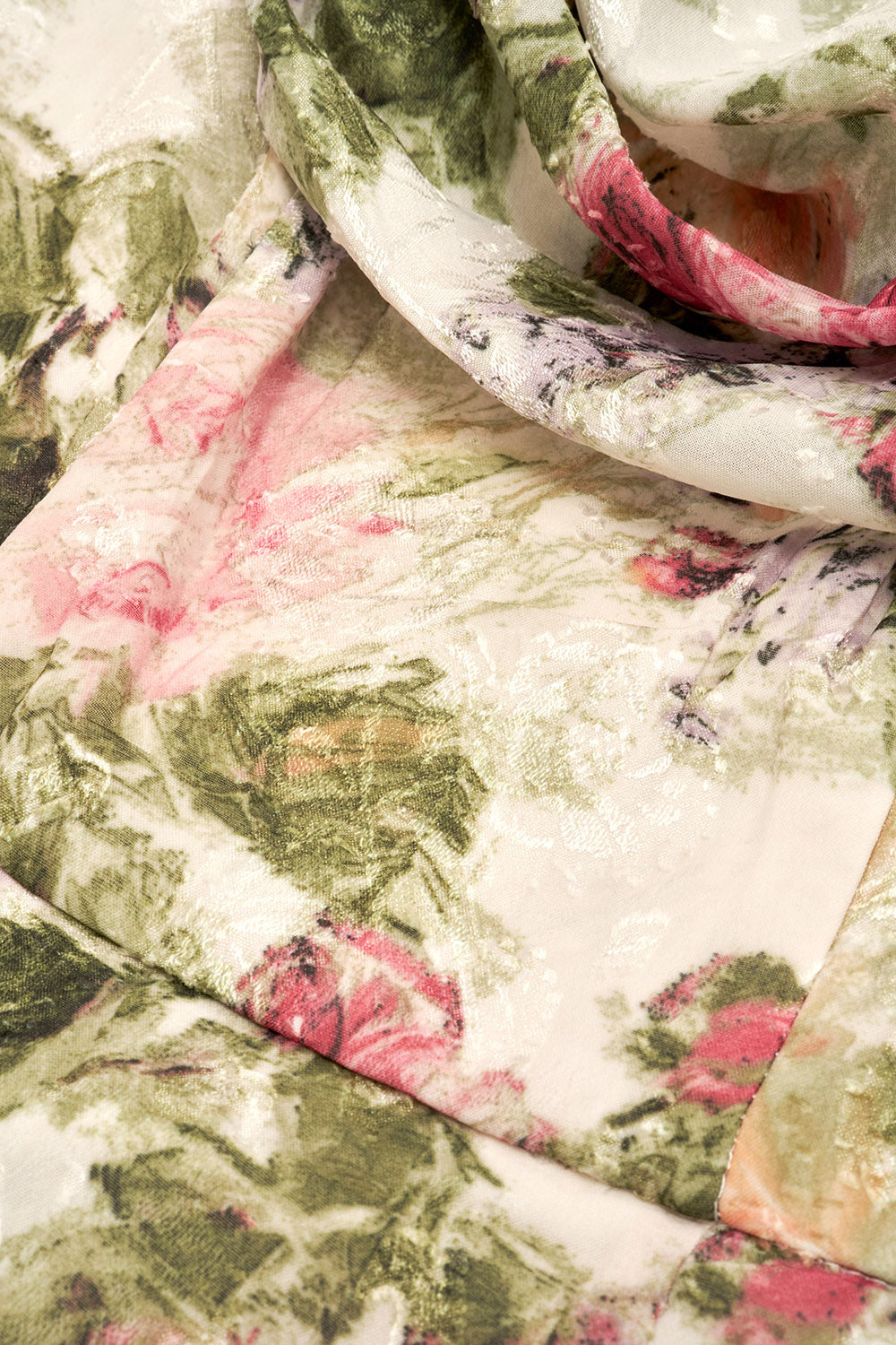 Rose garden floral maxi dress