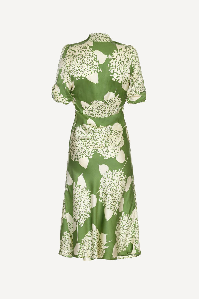 Sable dress in green Hydrangea print