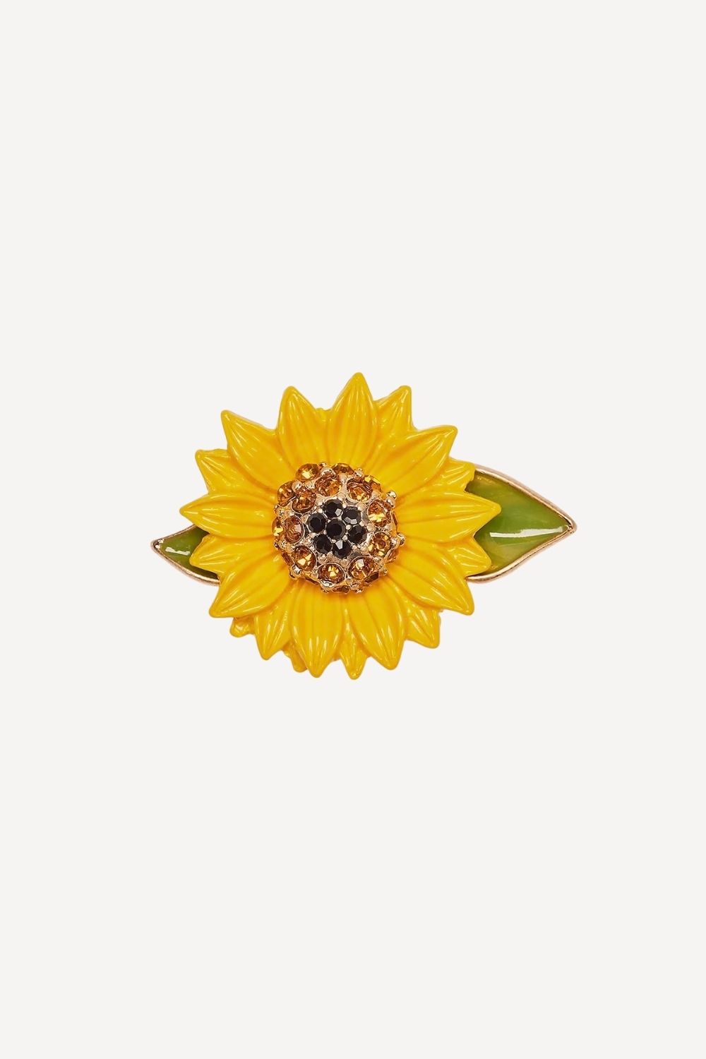 Sunflower brooch