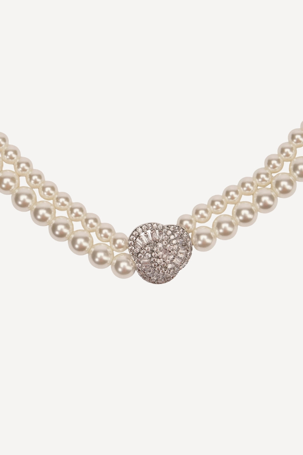 Two strand pearl necklace