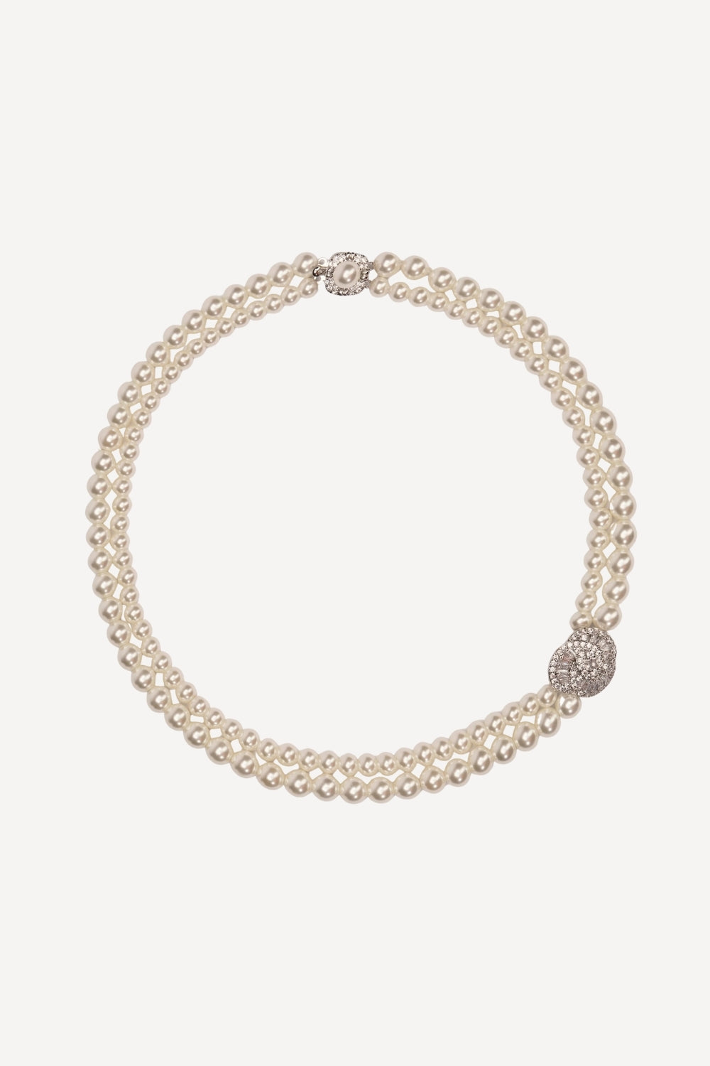 Two strand pearl necklace