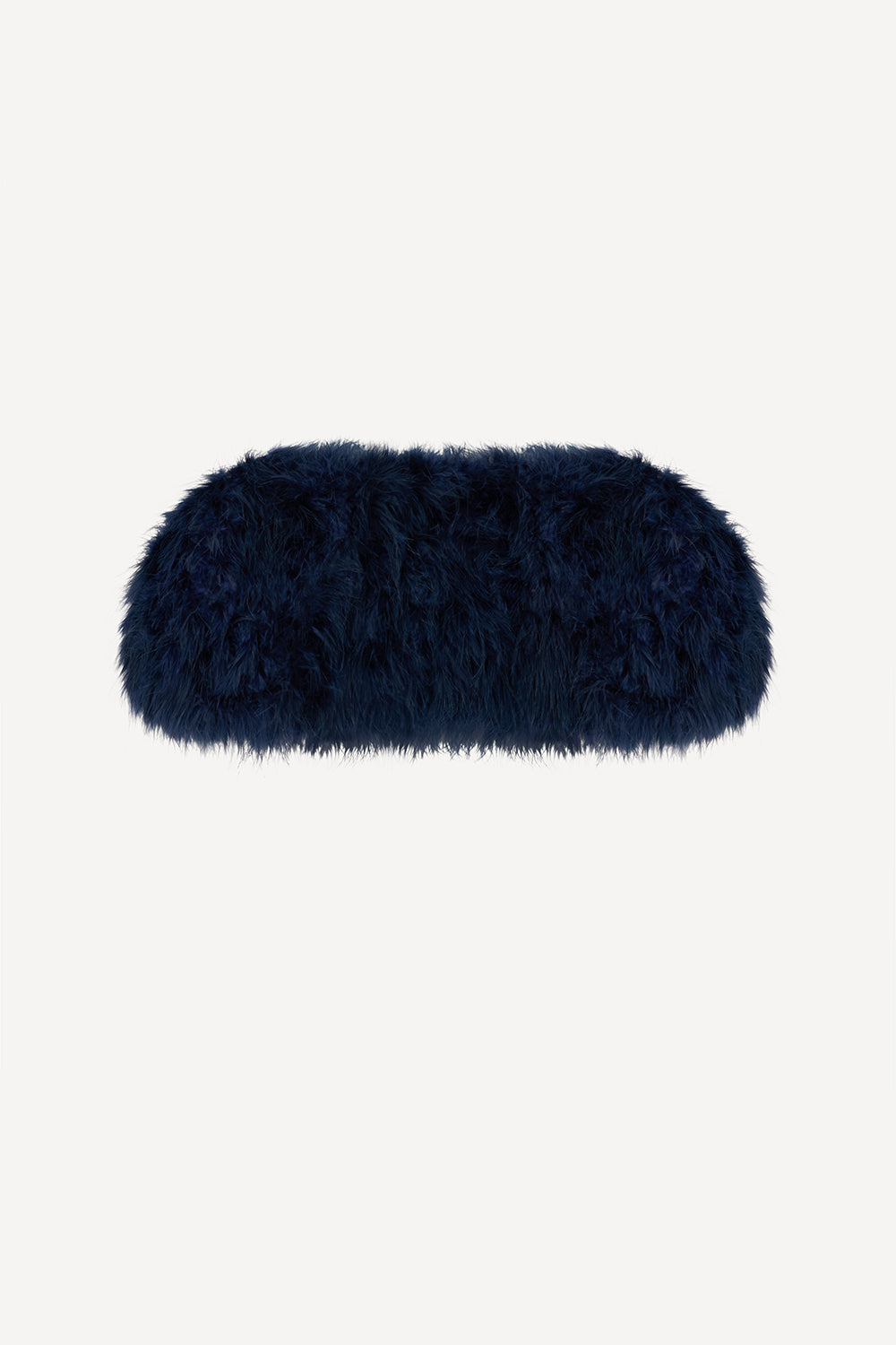 Feather bolero jacket in midnight blue
