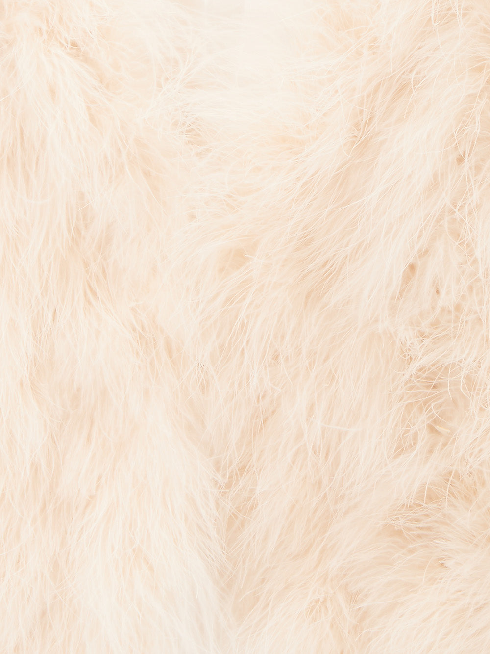 Feather stole in ivory