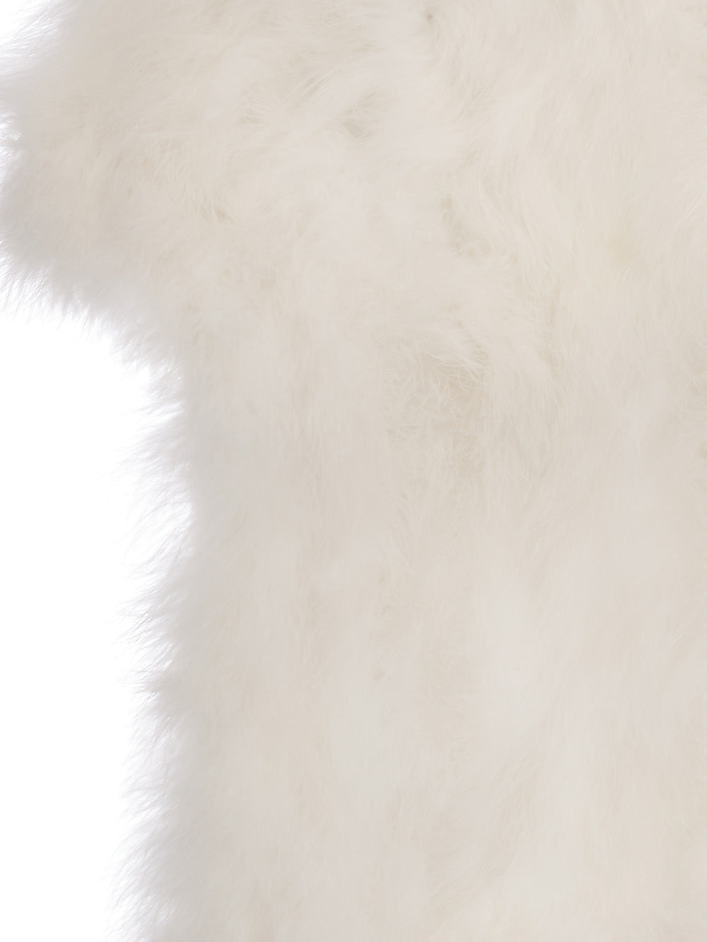 Feather bolero jacket in white