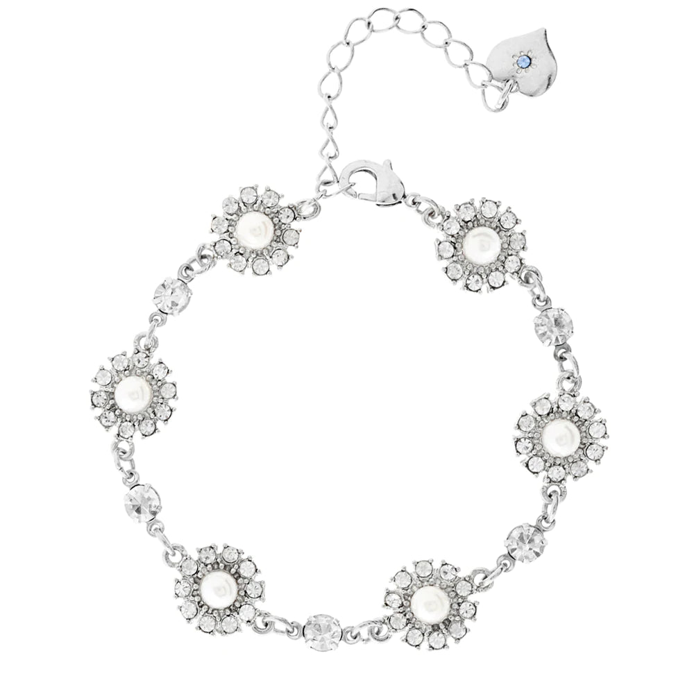 Pearl flower bracelet